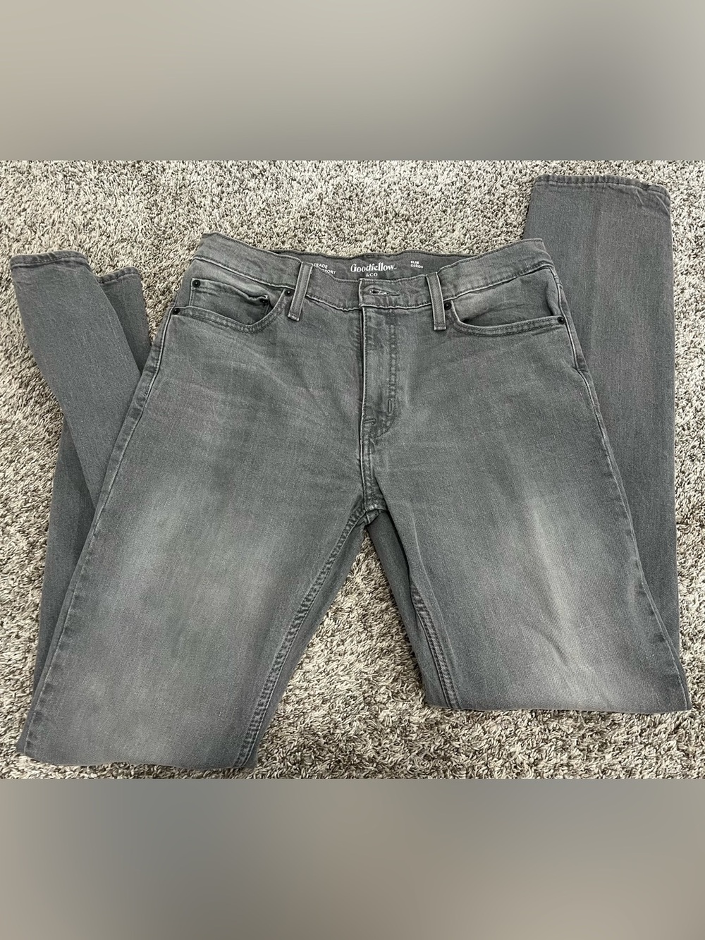 Goodfellow & Co Men’s Washed Gray Slim Straight Jeans